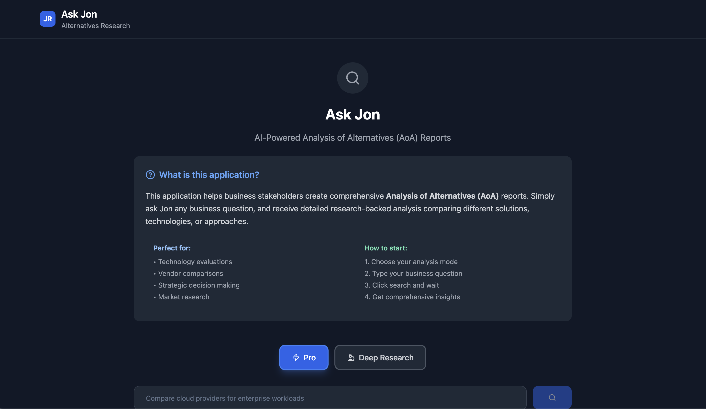 AOA Agent Demo Interface
