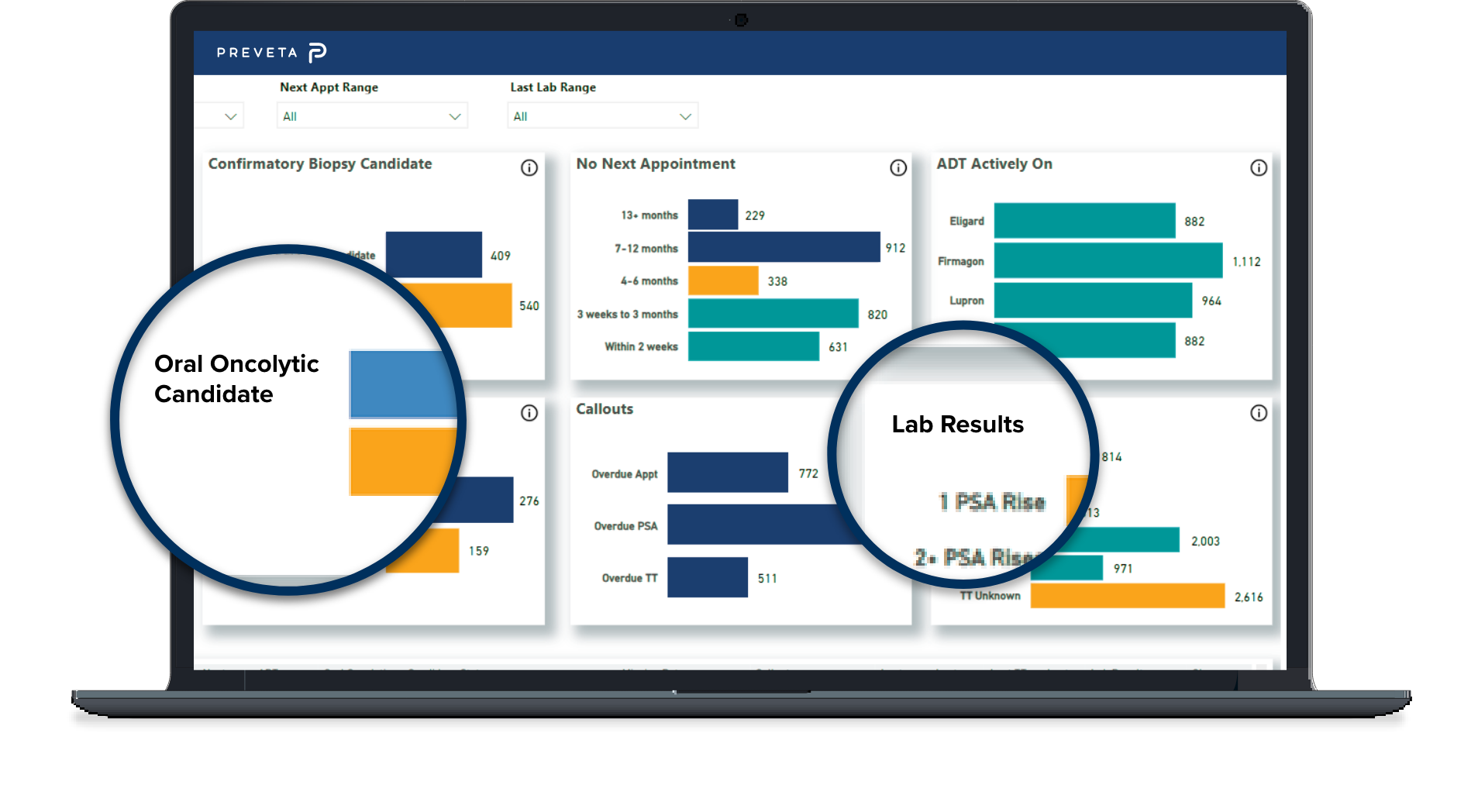 Preveta report interface